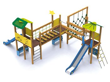 Комбинирано детско съоръжение PM517-изображение