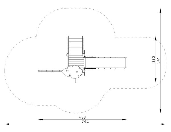 Пързалка Люк 3 ST10073-3TM- размери