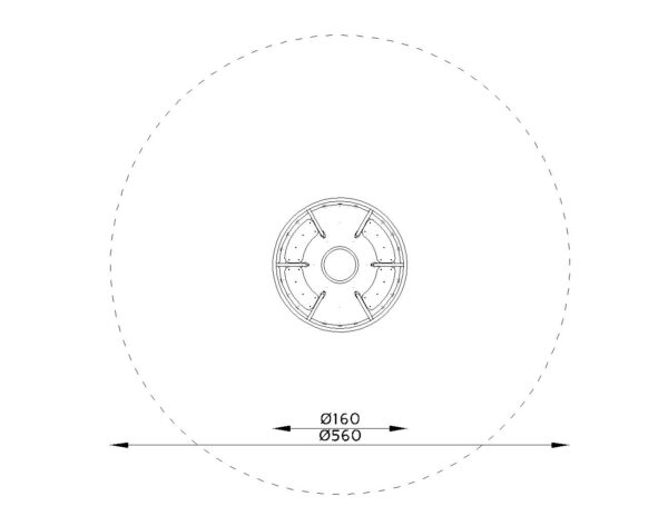 Размери на Орканска въртележка 4 ST104