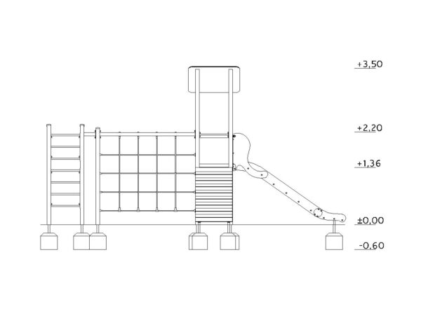 Пързалка Алина ST30013C-схема