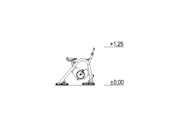 Размери на Кардио уред Велосипед STACT106