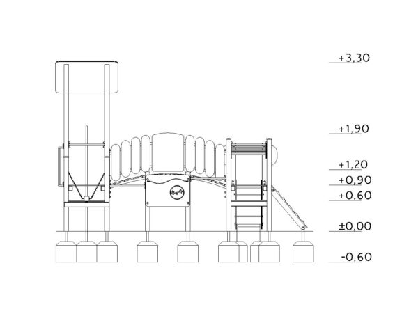 Схема на Пързалка с катерушка Том ST20001B