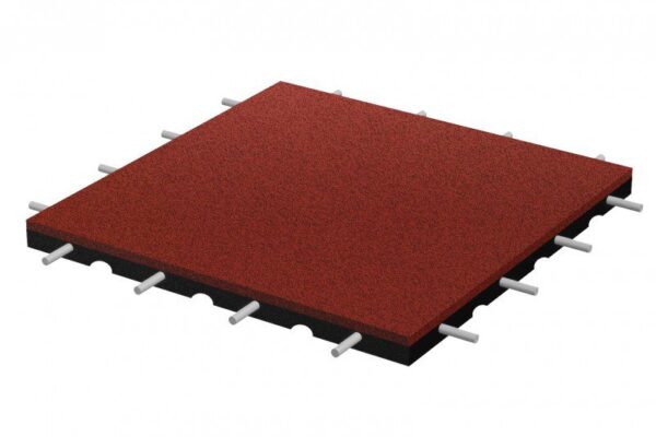 червена гумена плоча 500х500х45 мм IPFSP-45