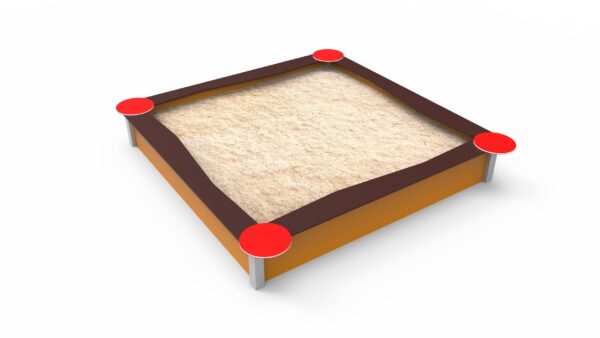 Изглед на квадратен пясъчник със страна 2,4м ST10014-240S