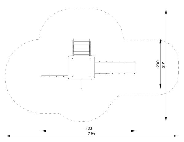 Пързалка Лука 3 ST10073-3CM- размери