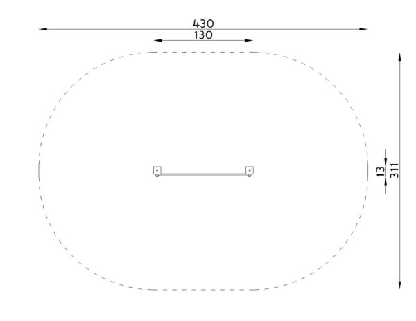 Единична дъска за рисуване ST2005-2-размери