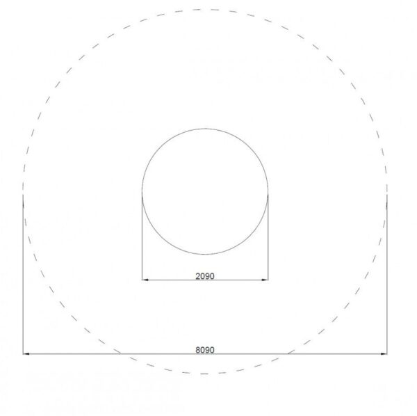Въртящ кръг ОРБИТА 2 IPGK-RO-204-размери