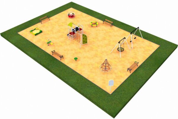Комбиниран проект за детска площадка MIX 8-съоръжение