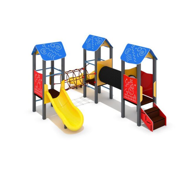 Комбинирано детско съоръжение ПИРО 3-2 IPBO-AK-532-R - Dias Playgrounds