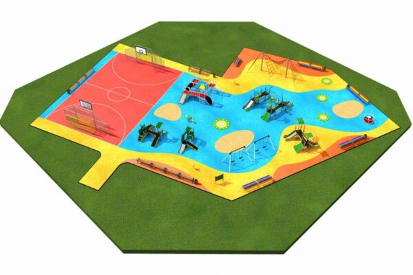 Комбиниран проект за детска площадка MIX 1