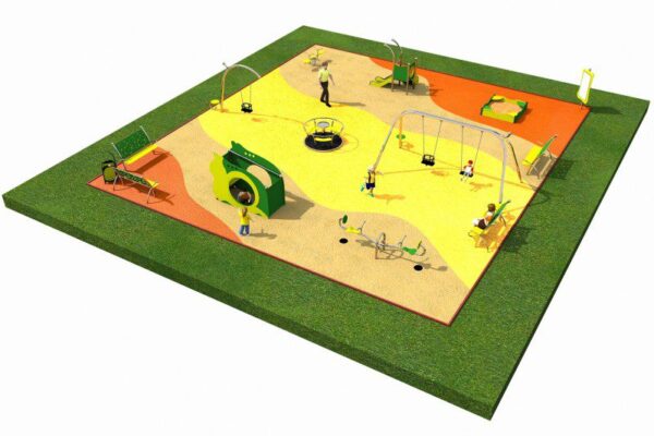 Проект за детска площадка (1-6 год) LIMAKO 5-изглед
