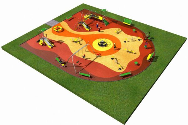 Проект за детска площадка (3-8 год) LIMAKO 3-изглед