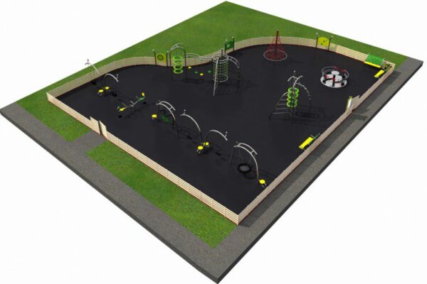 Комбиниран проект за детска площадка MIX 7-изглед