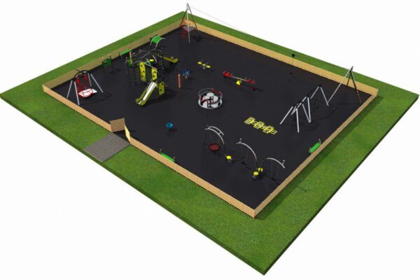 Комбиниран проект за детска площадка MIX 4