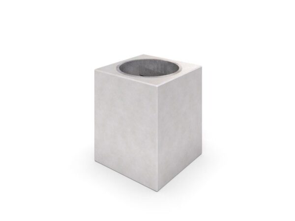 Кошче за боклук от бял бетон DECO 02 IPST-03-DCRB-02/ST-03-DCRS-02-изглед