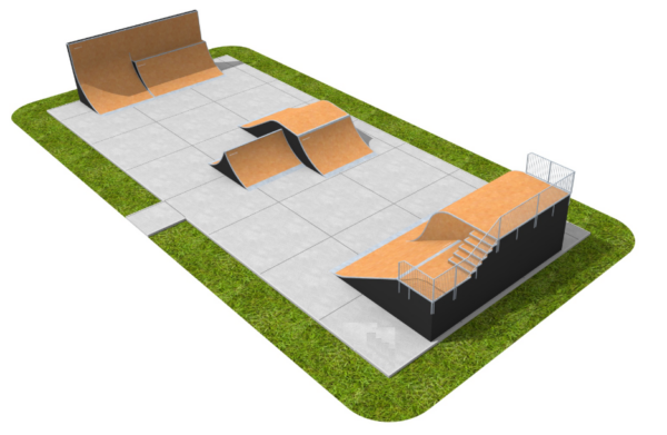 Модулен скейтборд парк MSP14 - изображение