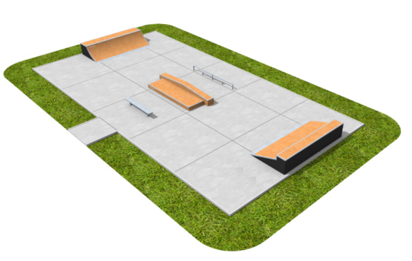 Модулен скейтборд парк MSP2 - изображение