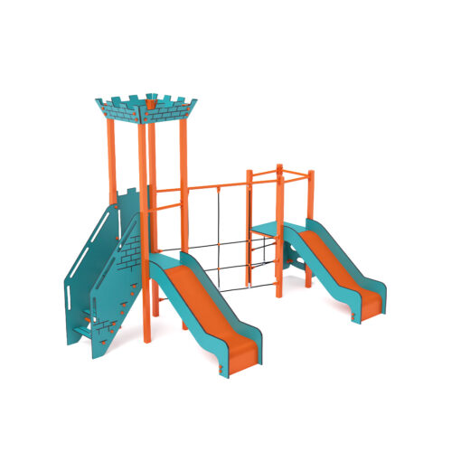 Комбинация на кула с пързалки VVZ-VZM2-004 – 0,8м